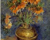 文森特 威廉 梵高 : 铜瓶中的贝母